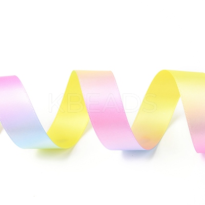 Rainbow Gradient Polyester Ribbon OCOR-G008-01C-1
