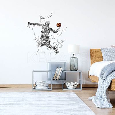 Translucent PVC Self Adhesive Wall Stickers STIC-WH0016-006-1