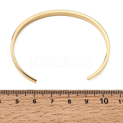 304 Stainless Steel Micro Pave Clear Cubic Zirconia Roman Numerals Open Cuff Bangles for Women SA-CBAC920-09G-1