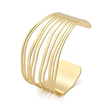 Hollow Brass Cuff Open Bangles BJEW-M060-04G-1