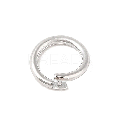 Brass Locking Jump Rings KK-S369-01P-04-1