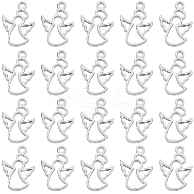 30Pcs Laser Cut 304 Stainless Steel Charms STAS-SC0009-10-1