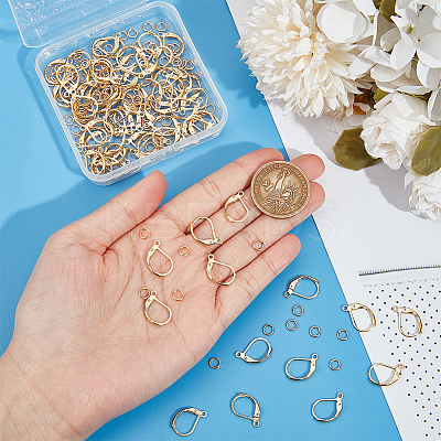80Pcs 304 Stainless Steel Leverback Earring Findings STAS-SP0001-13-1