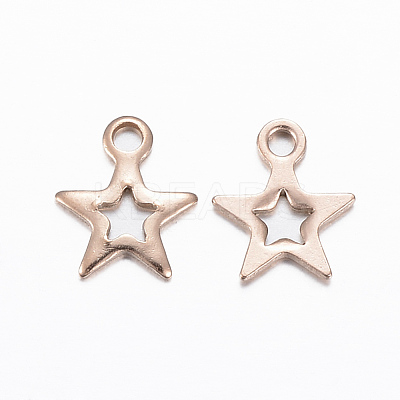Ion Plating(IP) 304 Stainless Steel Charms X-STAS-H392-01RG-1