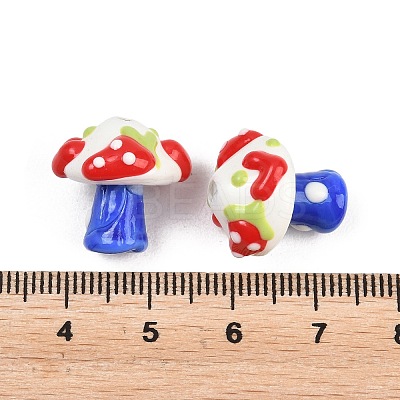 Handmade Lampwork Enamel Beads LAMP-B055-02B-1