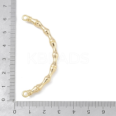 Brass Bamboo Stick Connector Charms KK-U020-03G-1