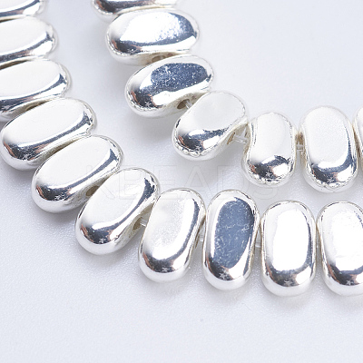 Electroplate Non-magnetic Synthetic Hematite Beads Strands G-J382-4x8x2mm-B04-1