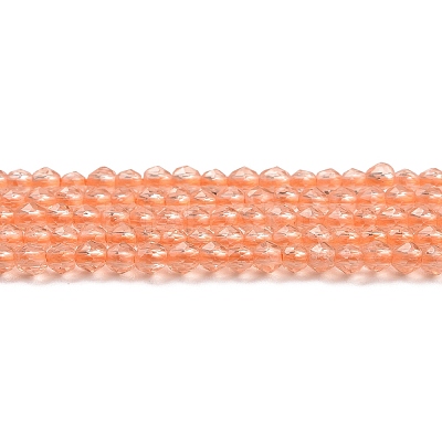 Transparent Glass Beads Strands GLAA-H021-03-03-1