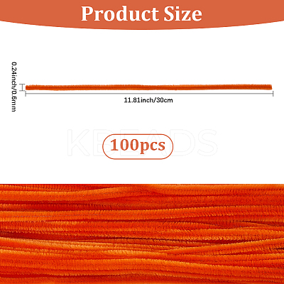 100Pcs DIY Plush Sticks FIND-SP0004-72G-1