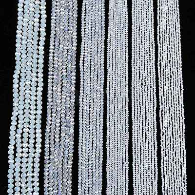 Electroplate Glass Beads Strands EGLA-A044-J6mm-B06-1