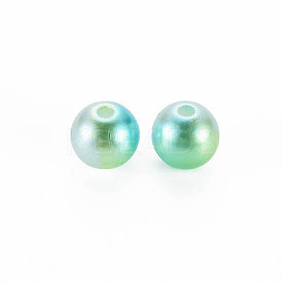 ABS Plastic Imitation Pearl Beads OACR-T003-46-1