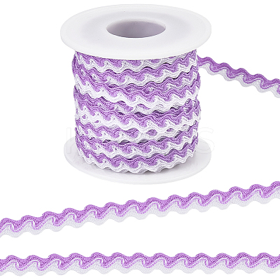 Two Tone Polyester Wavy Fringe Trim Ribbon OCOR-GF0003-97F-1
