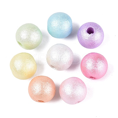 Luminous UV Plating Opaque Acrylic Beads OACR-Q204-16MM-01-1