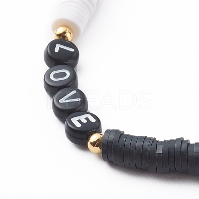 Polymer Clay Heishi Beaded Mobile Straps HJEW-JM00466-1