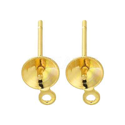 304 Stainless Steel Stud Earring Findings STAS-P370-02C-G-1