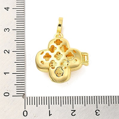 Brass Micro Pave Clear Cubic Zirconia Pendants FIND-Z041-14B-1