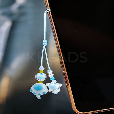 1Pc Resin with Nylon Cord Mobile Accessories Decoration HJEW-LP0002-13B-1
