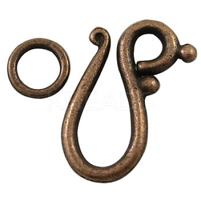 Tibetan Style Hook and Eye Clasps LS-RLF1277Y-NF-1