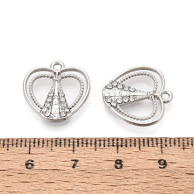 Alloy Rhinestone Pendants FIND-N008-29P-1