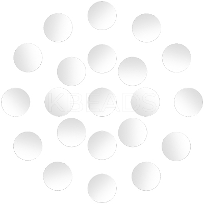 250Pcs Acrylic Self Adhesive Mirror Wall Stickers AJEW-SP0001-21A-1