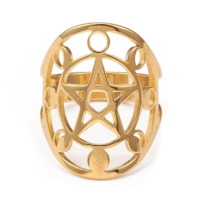 304 Stainless Steel Adjustable Rings RJEW-P080-01G-1