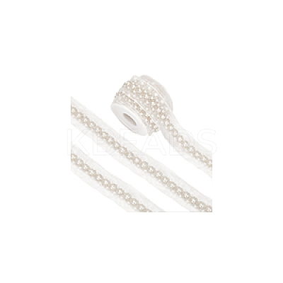 Grenadine Mesh Lace Trim with Plastic Pearl OCOR-BC0007-32A-1