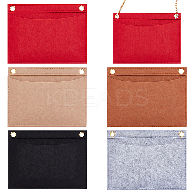 5Pcs 5 Colors Wool Felt Purse Organizer Insert FIND-WR0007-40A-1