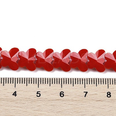 Opaque Color Glass Beads Strands EGLA-L045-I-B02-1