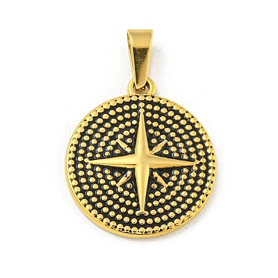 Ion Plating(IP) 304 Stainless Steel Pendants STAS-F307-21G-1