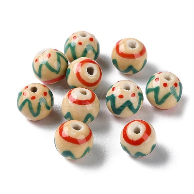 Handmade Porcelain Beads PORC-G011-02B-1