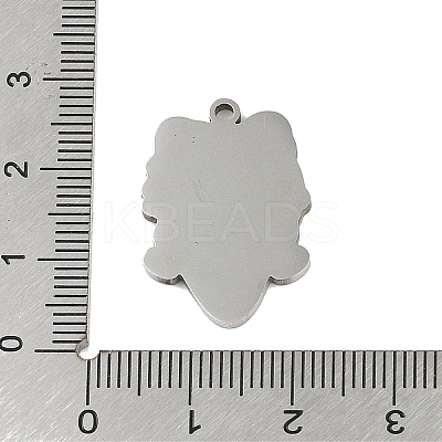 Non-Tarnish 201 Stainless Steel Pendants STAS-C095-37P-1