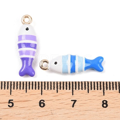 Alloy Enamel Pendants ENAM-A012-17B-G-1