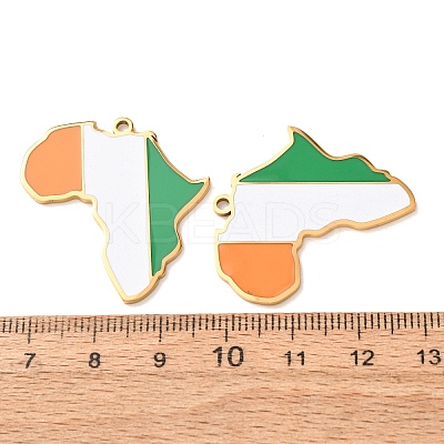 304 Stainless Steel & Enamel Pendants SA-CBA6ECE-01G-G03-1