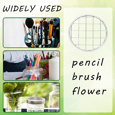 24Pcs 304 Stainless Steel Mesh Lids for Water Planting Glass Vase AJEW-BC0002-18-1
