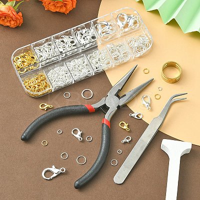 70Pcs 6 Style Zinc Alloy Lobster Claw Clasps DIY-YW0006-92-1