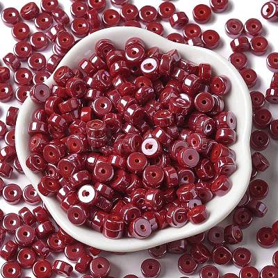 Opaque Colours Luster Glass Seed Beads SEED-E001-P3x6mm-A12-1