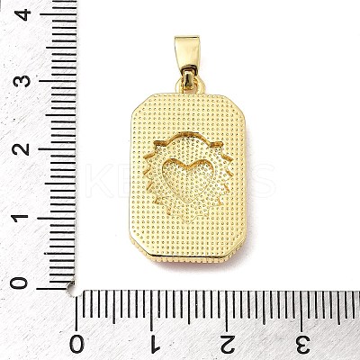 Brass Enamel Pendants KK-L190-008G-03-1