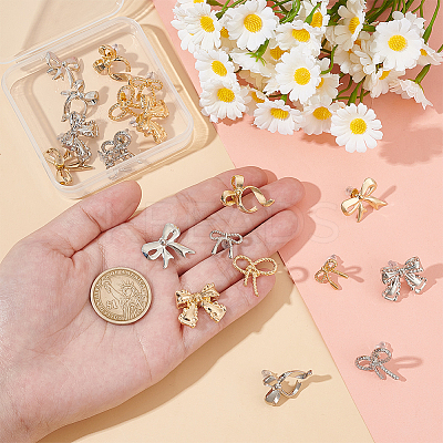 10 Pairs 10 Styles Alloy Stud Earrings EJEW-UN0002-48-1