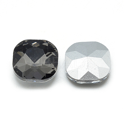 Pointed Back Glass Rhinestone Cabochons RGLA-T032-12x12mm-07-1