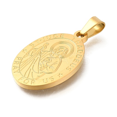 304 Stainless Steel Pendants STAS-K394-04G-07-1