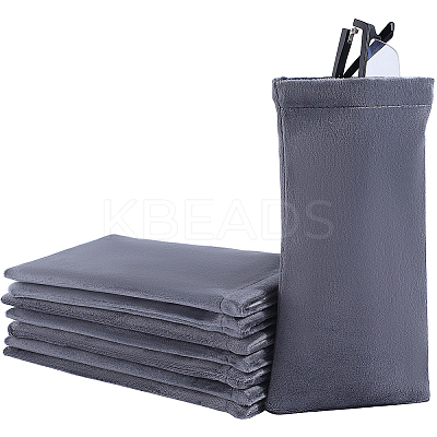 8Pcs Rectangle Velvet with Steel Glasses Case ABAG-BBC0001-15A-1