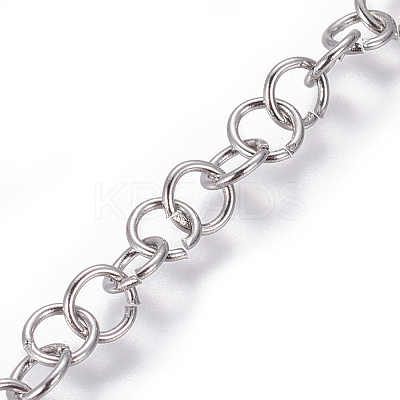 Tarnish Resistant 304 Stainless Steel Rolo Chains CHS-L020-021A-P-1