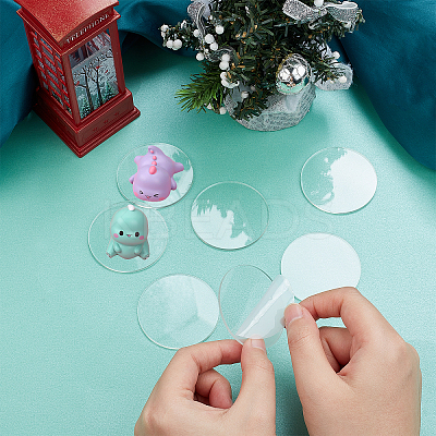 30Pcs Transparent Circle DIY-FG0003-41-1