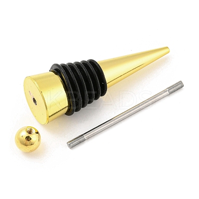 DIY Beadable Alloy Red Wine Stopper AJEW-Z016-03C-G-1