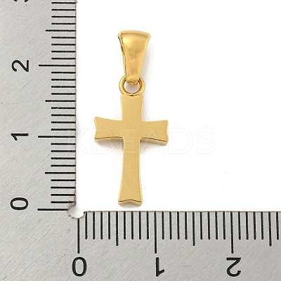 Ion Plating(IP) 304 Stainless Steel Cubic Zirconia Pendants STAS-C102-04C-G-1