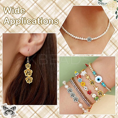 20Pcs 4 Styles 304 Stainless Steel Beads STAS-YW0003-54-1
