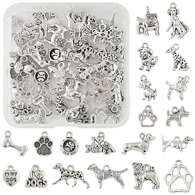 3Sets Tibetan Style Alloy Pendants FIND-FS0004-04-1