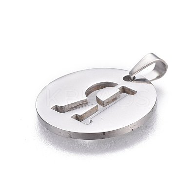 Non-Tarnish 201 Stainless Steel Pendants STAS-L221-33R-1