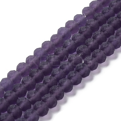 Transparent Glass Beads Strands X1-EGLA-A034-T8mm-MD15-1