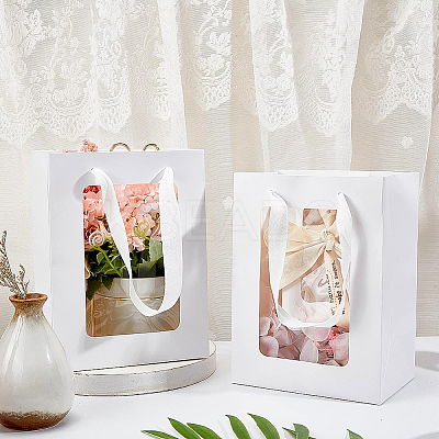 Kraft Paper Bags with Handle AJEW-BC0001-55C-B-1